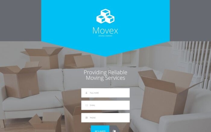 Movex - Template Halaman Arahan HTML Modern Perusahaan Pindahan