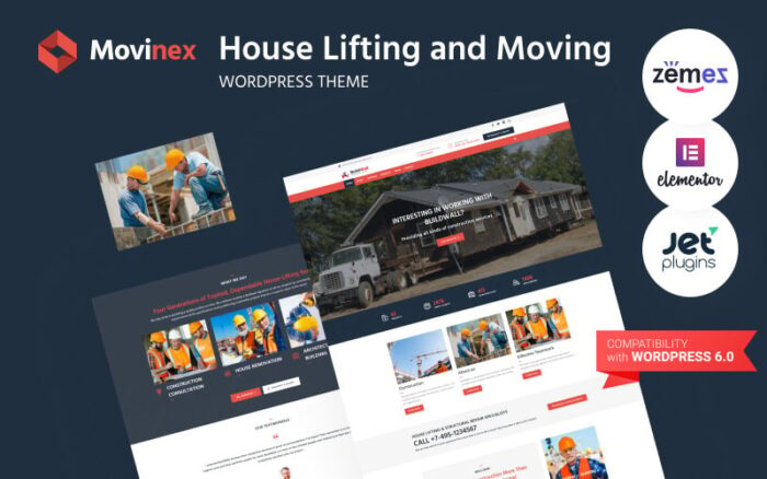 Movinex - Tema WordPress untuk Mengangkat dan Memindahkan Rumah