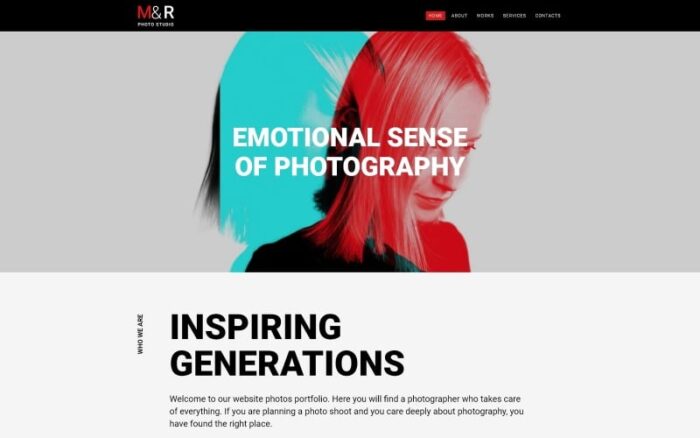 M&R - Template Joomla Halaman Fotografer Pribadi yang Akurat