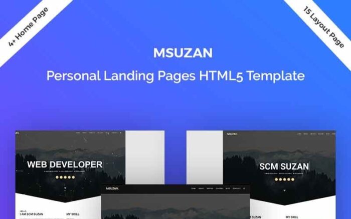 Msuzan - Template Halaman Arahan Pribadi