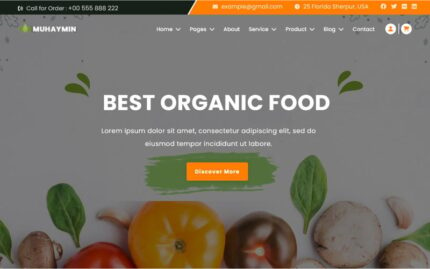 Muhaymin - Template HTML5 Situs Web Pertanian & Toko Organik