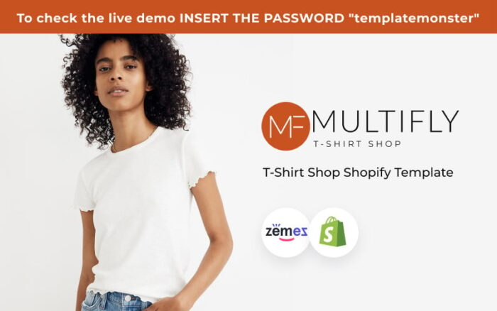 Toko Kaos Multifly, Tema Shopify Percetakan