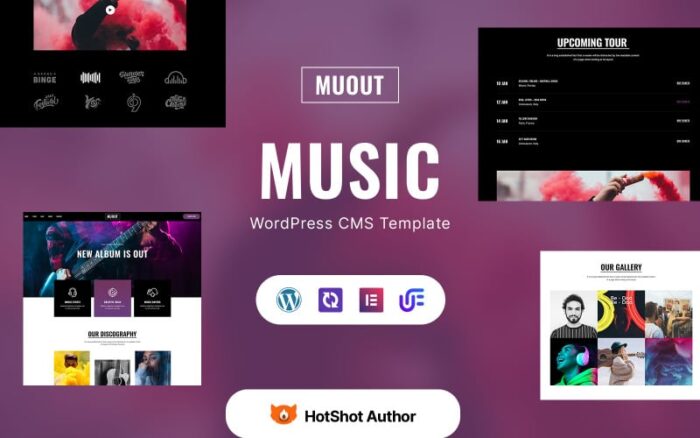 Muout – Music Events WordPress Elementor Theme