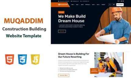 Muqaddim - Template Situs Web Bangunan Konstruksi & Arsitektur