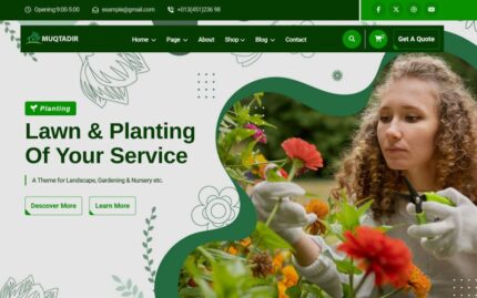 Muqtadir - Template Situs Web HTML5 Berkebun & Lanskap