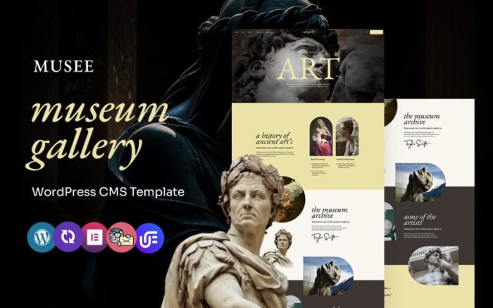 Musee - Tema WordPress Elementor Serbaguna Galeri Seni dan Museum