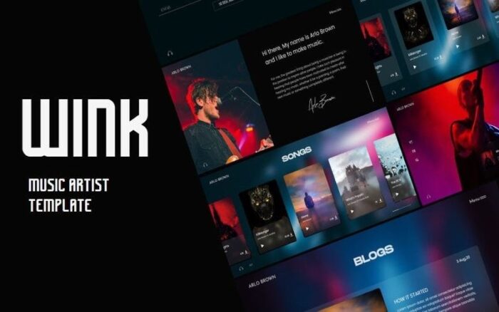 Artis Musik dan Penyanyi Oleh Template Situs Web WINK