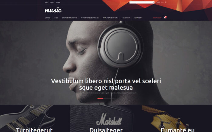 Tema PrestaShop Toko Musik