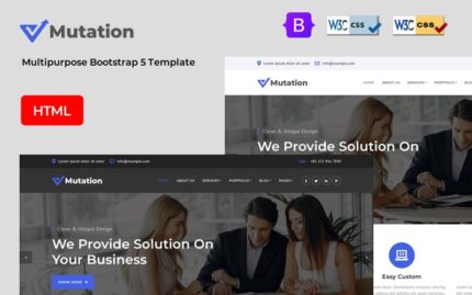 Mutation - Business Multipage HTML Template