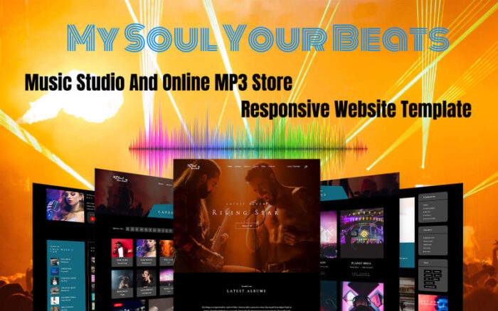 My Soul Your Beats - Template Situs Web Responsif Studio Musik dan Toko MP3 Online