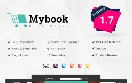 Tema PrestaShop Toko Buku Mybook