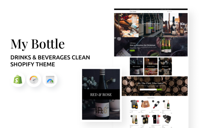 MyBottle - Tema Shopify Minuman & Minuman Bersih