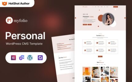 Myfolio - Designer Portfolio WordPress Elementor Theme