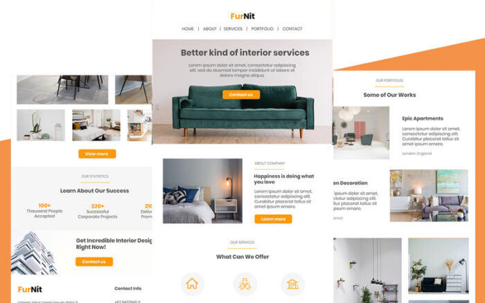 Furnite - Template Buletin Email Furnitur Responsif Serbaguna - Fitur Gambar 1