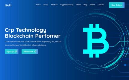 Nafi -  Bitcoin & Cryptocurrency Landing Page HTML Template