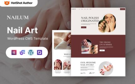 Nailum - Nail Art Salon WordPress Elementor Theme