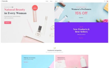 Naturalla - Tema Kosmetik ECommerce Modern Elementor WooCommerce