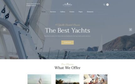 Nautilus - Yachting Multipage HTML Website Template