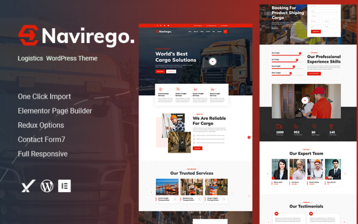 Navirego – Tema WordPress Logistik