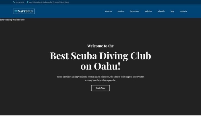 NavyBlue - Tema WordPress Responsif Klub Selam Skuba