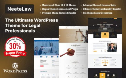 Neete Law:  Lawyer WordPress Theme