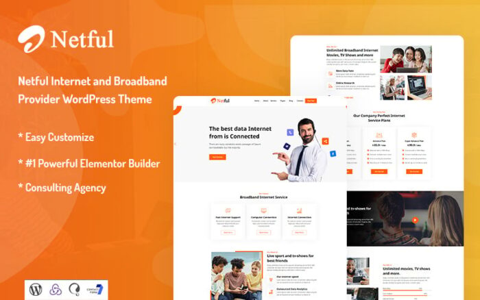 Netful - Tema WordPress Penyedia Internet dan Broadband