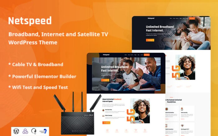 Netspeed - Tema WordPress Responsif untuk Broadband, Internet, dan Satelit