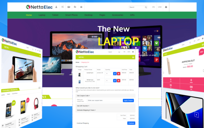 NettaElec - Template Belanja - Template Situs Web Responsif Bootstrap