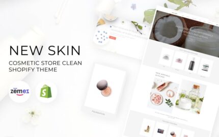 Kulit Baru - Toko Kosmetik Tema Shopify Bersih eСommerce