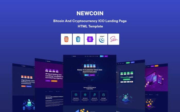 Newcoin - Template HTML ICO Bitcoin dan Mata Uang Kripto