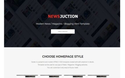 Newsjunction Website Template