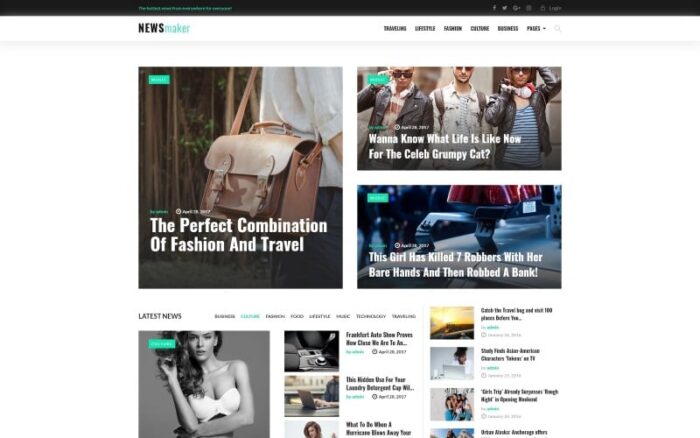 NEWSmaker - Tema WordPress Berita & Majalah