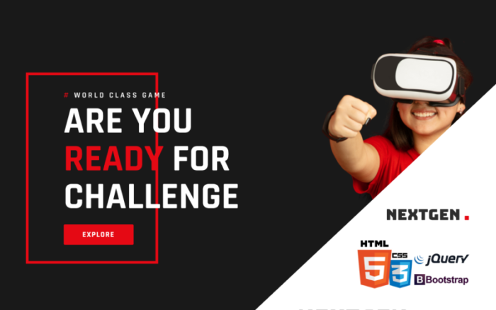 Nextgen - Template HTML situs web game eSports