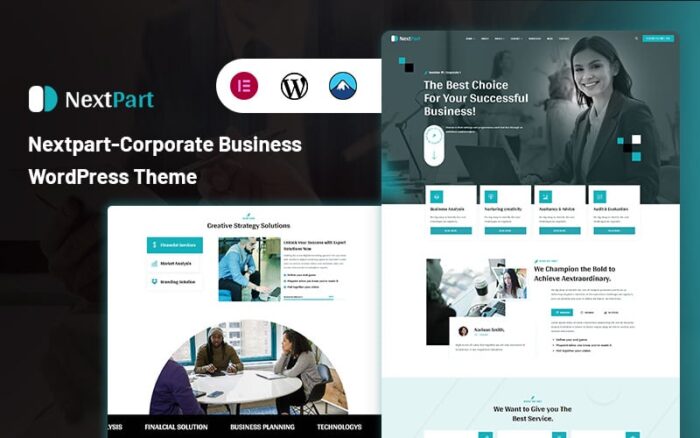 Nextpart - Tema WordPress Perusahaan