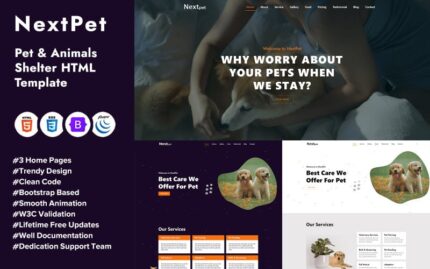 NextPet - Template HTML Hewan Peliharaan