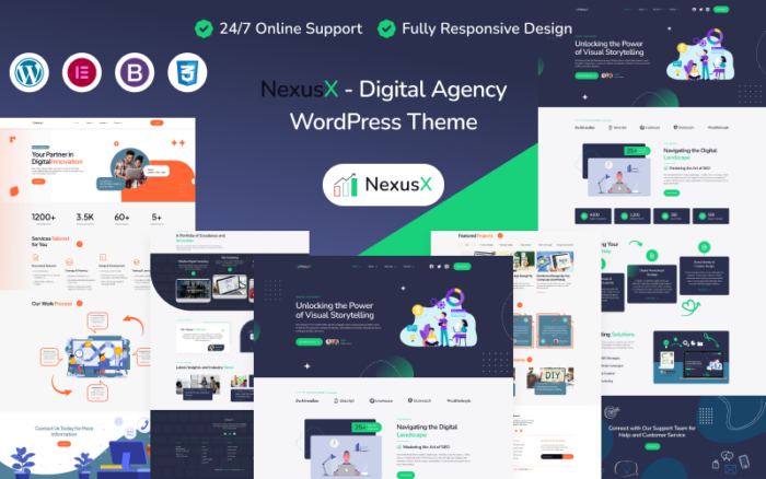 Nexusx - Tema WordPress Agensi Digital