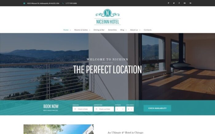 NiceInn - Tema WordPress Responsif untuk Hotel Kecil