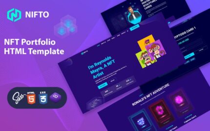 NIFTO - NFT Portfolio Html Template