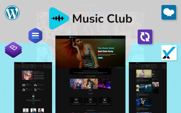 Klub Malam - Band | Tema WordPress Pesta Musik