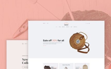 Nokshi - Handmade Crafts eCommerce Website Template