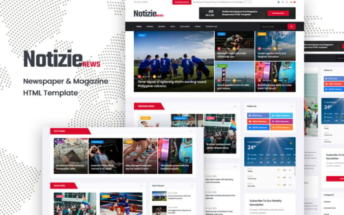 Notizie | Newspaper & Magazine HTML Template