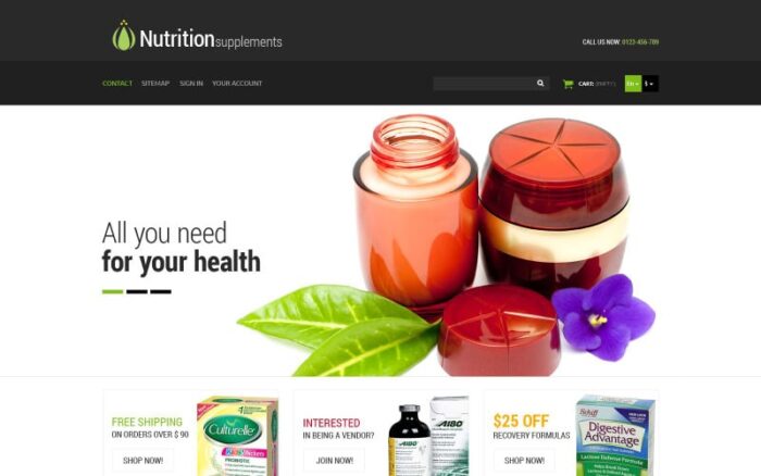 Tema PrestaShop Produk Nutrisi