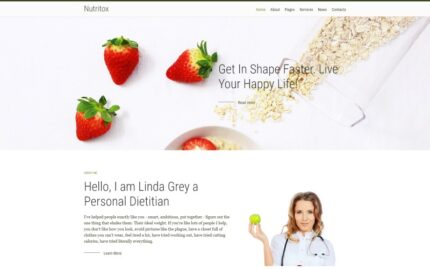 Nutritox - Template Joomla Blogger Ahli Diet dan Kesehatan Sederhana