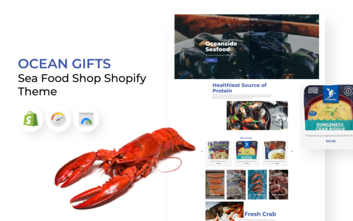 Hadiah Laut - Tema Shopify Toko Makanan Laut