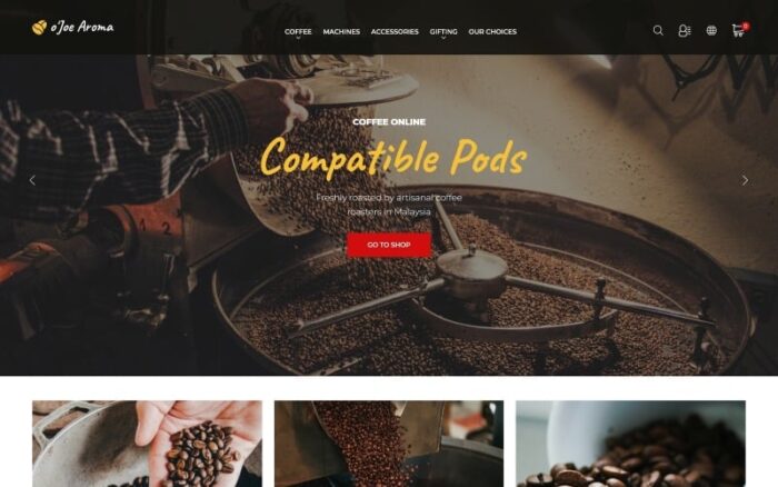 o`Joe Aroma - Template Toko Online Kopi Tema PrestaShop