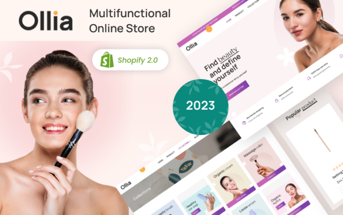 Ollia - Cosmetics and Beauty, Health Treatment Shopify 2.0 Theme