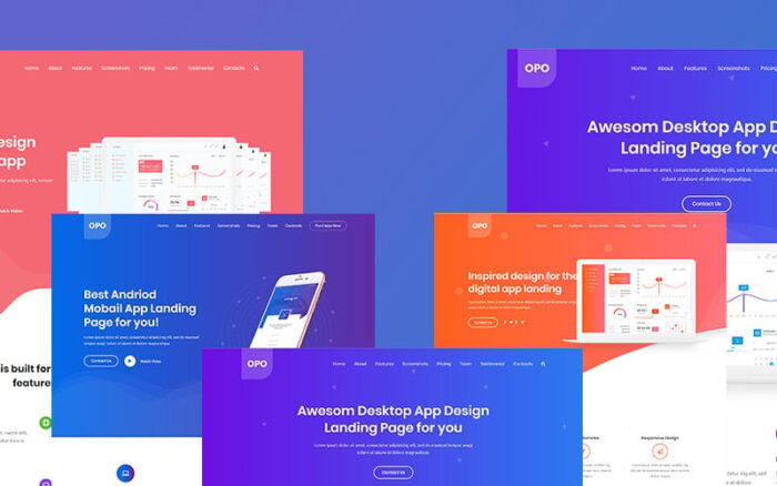 Opo - Template Situs Web Responsif Aplikasi Kreatif