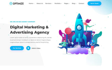 Optimize - SEO & Digital Marketing Agency HTML5 Responsive Website Template