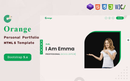 Orange - Templat HTML5 Portofolio Pribadi dan Resume Bootstrap 5.