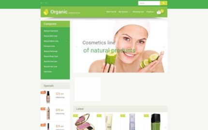 Organic Cosmetics OpenCart Template